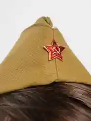 Пилотка военная, с красной звездой