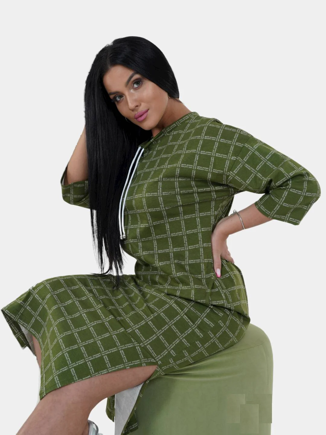 Зеленый фрида (трава) платье женское lovetex.store