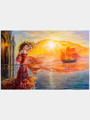 Алмазная мозаика "Мечта", 40х60 см, без подрамника