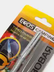 Зажигалка газовая BBQ ECOS 88С-Y, с газом, с защитой от ветра, желтая с черным