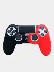 Красный защитный чехол двуцветный для джойстика DualShock 4 / PS4 / PlayStation 4