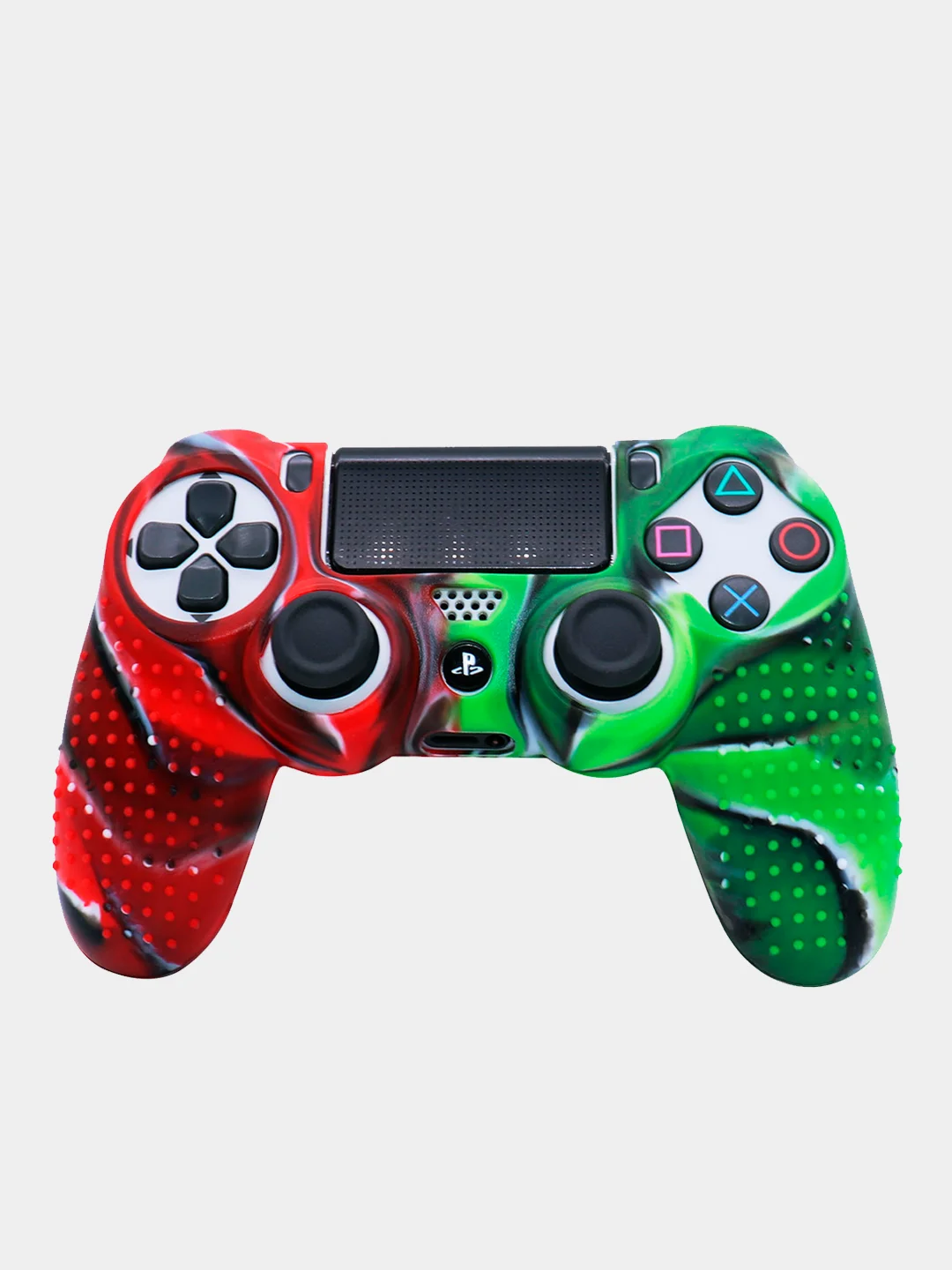 Лайм защитный чехол двуцветный для джойстика DualShock 4 / PS4 / PlayStation 4