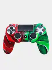 Лайм защитный чехол двуцветный для джойстика DualShock 4 / PS4 / PlayStation 4