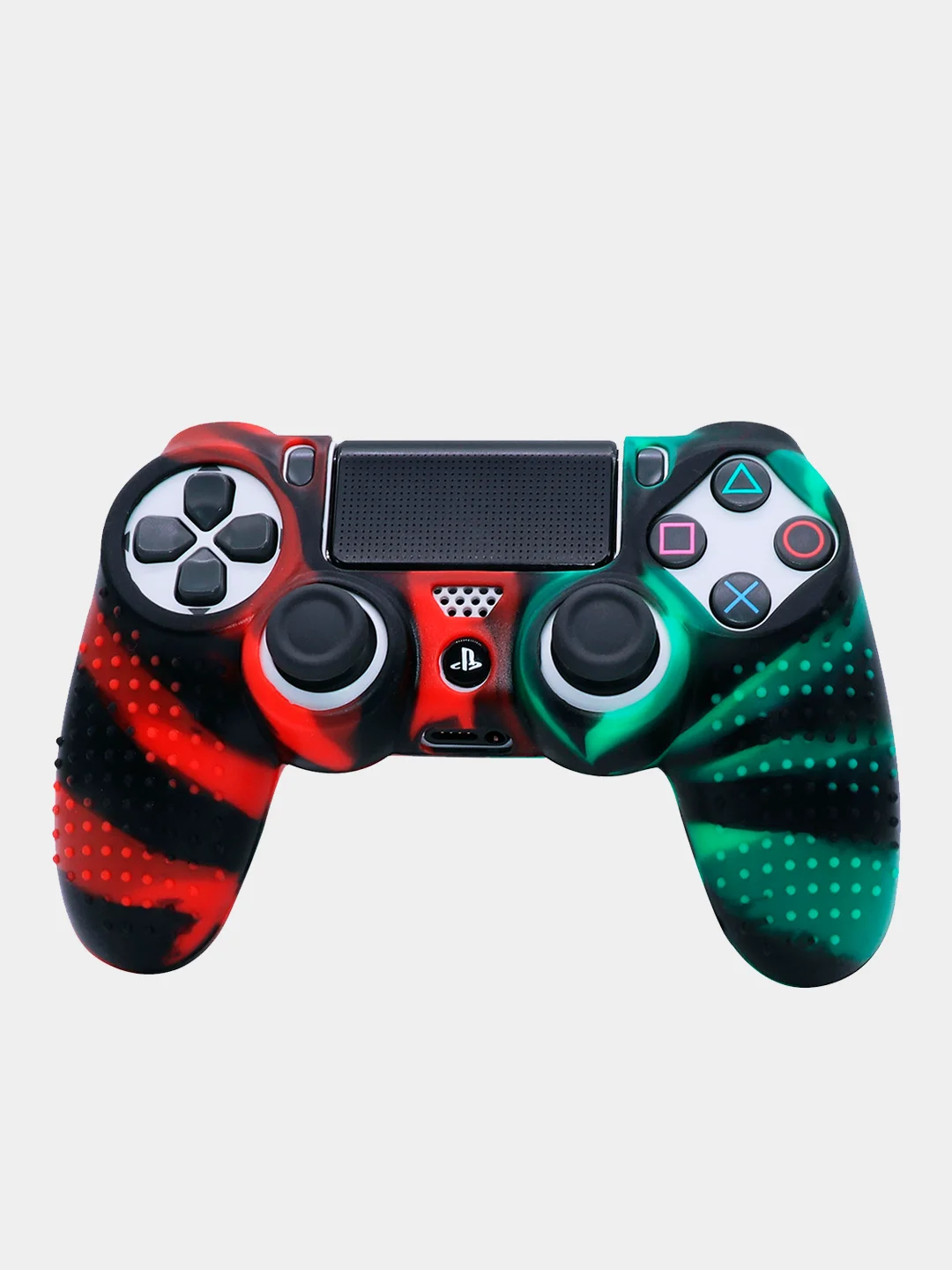 Лесной зеленый защитный чехол двуцветный для джойстика DualShock 4 / PS4 / PlayStation 4