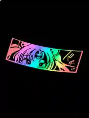 Ледяной сейлар мун JDM "Sailor Moon" аниме наклейка для авто голография