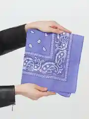 Лавандовый бандана с классическим принтом