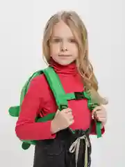 Зеленый рюкзак детский дошкольный "Динозавр"
