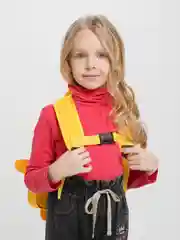 Желтый рюкзак детский дошкольный "Динозавр"