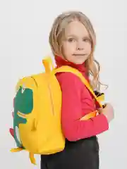 Желтый рюкзак детский дошкольный "Динозавр"
