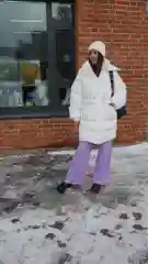 Белый куртка-зефирка на холлофайбере, зимняя