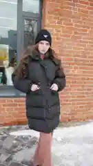 Голубой куртка-зефирка на холлофайбере, зимняя