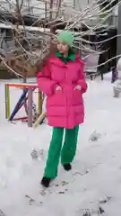 Голубой куртка-зефирка на холлофайбере, зимняя