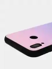 Фиолетовый градиентный чехол из закалённого стекла для моделей Honor, Huawei