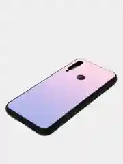 Фиолетовый градиентный чехол из закалённого стекла для моделей Honor, Huawei