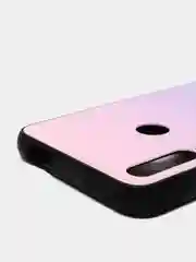 Фиолетовый градиентный чехол из закалённого стекла для моделей Honor, Huawei
