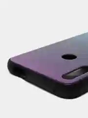 Голубой градиентный чехол из закалённого стекла для моделей Honor, Huawei