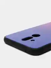Пурпурный градиентный чехол из закалённого стекла для моделей Honor, Huawei