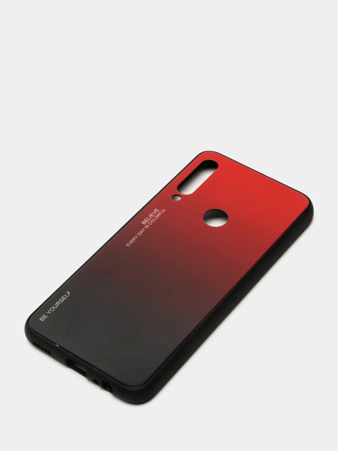 Багровый градиентный чехол из закалённого стекла для моделей Honor, Huawei