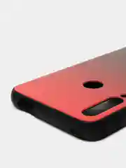 Багровый градиентный чехол из закалённого стекла для моделей Honor, Huawei