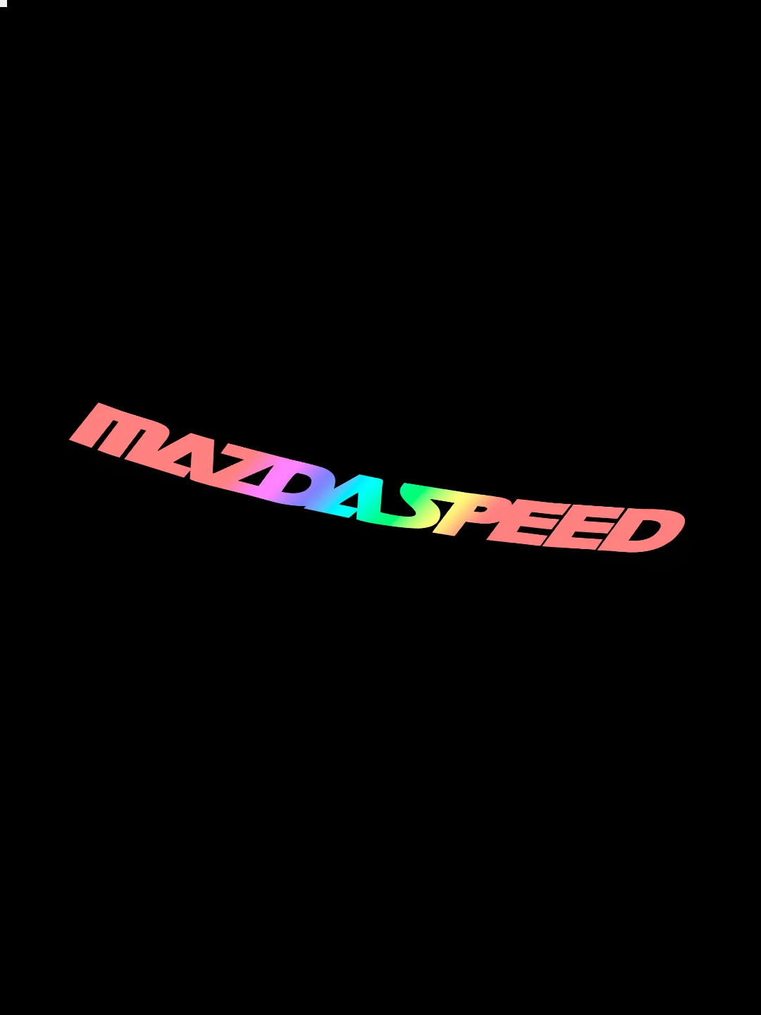 Ледяной mazda Speed стикер на машину мазда переливающий, наклейка переливается