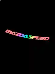 Ледяной mazda Speed стикер на машину мазда переливающий, наклейка переливается