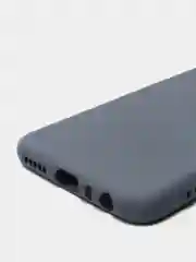 Серый чехол силиконовый для Xiaomi Redmi Note 8T ( Редми нот 8т)  с бархатной подкладкой