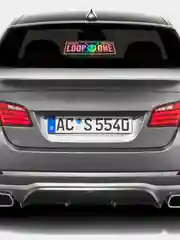 Ледяной белый и переливающийся стикер LOOP ONE JAPAN OSAKA JDM