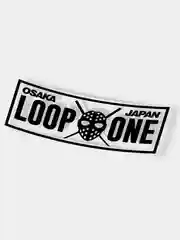 Черный белый и переливающийся стикер LOOP ONE JAPAN OSAKA JDM