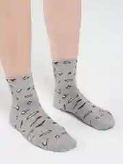 Оранжевый носки женские с рисунком, длинные, цветные