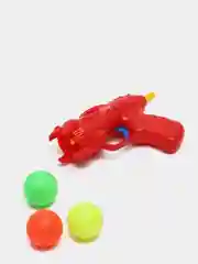 Алый пистолет десткий  с шариками микс