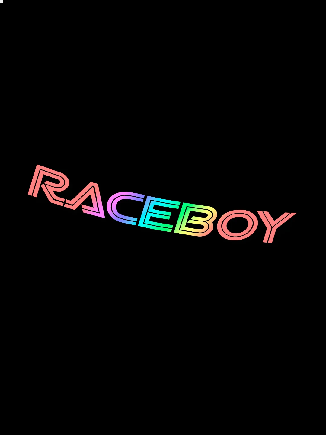 Белый raceboy - наклейка на авто - белый и переливающийся стикер