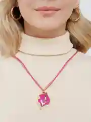 Фуксия двойная цепочка с подвеской