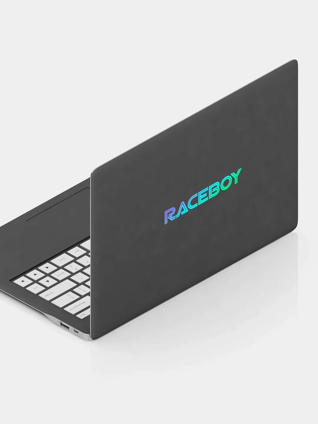 Ледяной raceboy - наклейка на авто - белый и переливающийся стикер