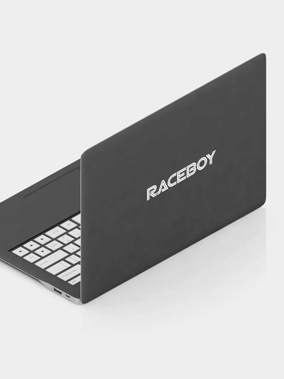 Белый raceboy - наклейка на авто - белый и переливающийся стикер