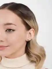 Черный гвоздики/серьги