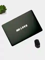 Белый no LOVE - наклейка на авто - белый и переливающийся стикер
