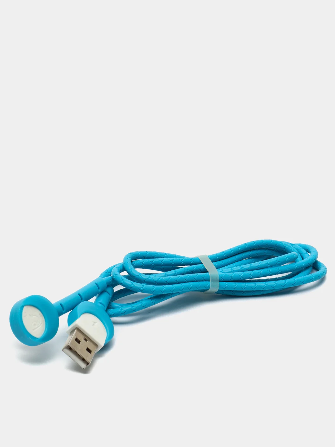 Синий usb кабель 2.1А- подставка под 60 градусов Apple lightning, micro usb, type c