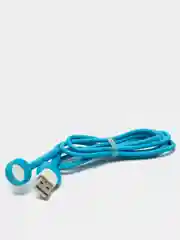 Синий usb кабель 2.1А- подставка под 60 градусов Apple lightning, micro usb, type c