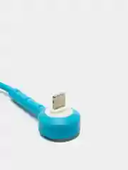 Синий usb кабель 2.1А- подставка под 60 градусов Apple lightning, micro usb, type c