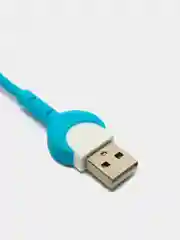 Синий usb кабель 2.1А- подставка под 60 градусов Apple lightning, micro usb, type c