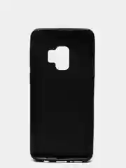 Черный samsung Galaxy S9, Самсунг Галакси С9, чехол силиконовый с глянцевым ободком