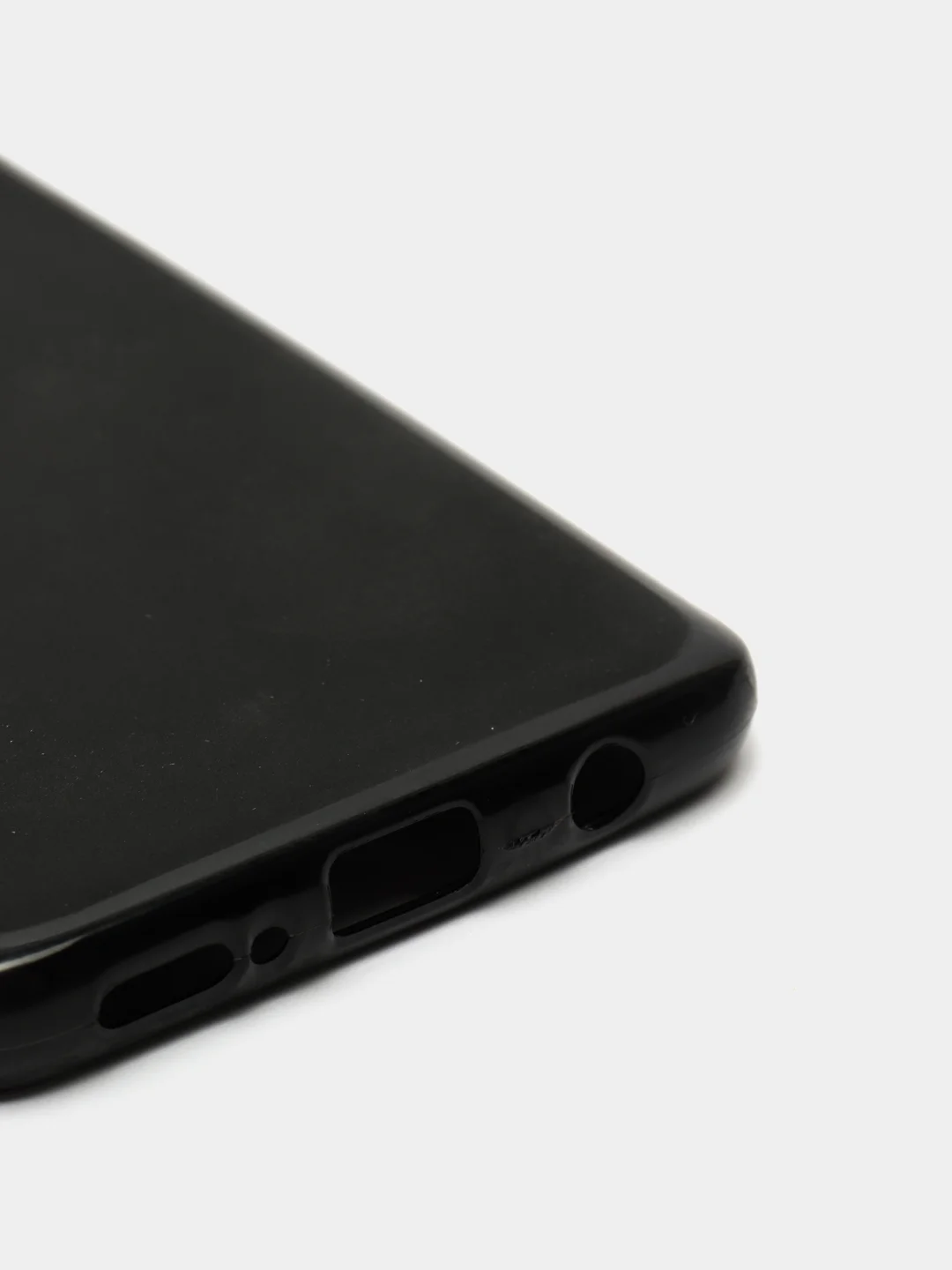 Черный samsung Galaxy S9, Самсунг Галакси С9, чехол силиконовый с глянцевым ободком
