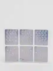 Хаки трафареты для дизайна ногтей