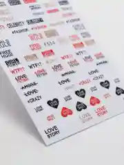 Серый наклейки для ногтей