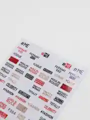 Серый наклейки для ногтей