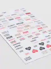 Серый наклейки для ногтей