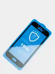 Защитное стекло для Samsung J2 Pro (2018) 10D, черная рамка, закругленные края