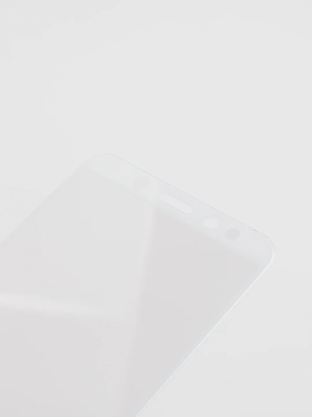 Белый защитное стекло Samsung A6 2018 / A8 2018