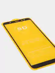 Черный защитное стекло Samsung J8 2018