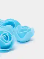 Белый набор цветов из фоамирана, розы, 10 штук